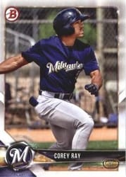 2018 Bowman Prospects Corey Ray #BP97 card