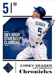 2018 Panini Chronicles Base Set Corey Seager #36 card