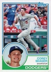 2018 Topps 1983 Topps Baseball 35th Anniversary Corey Seager #83-97 card