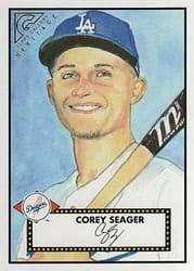 2018 Topps Gallery Heritage Corey Seager #H-27 card