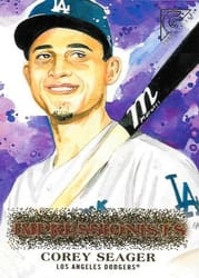 2018 Topps Gallery Impressionists Corey Seager #I-26 card