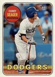2018 Topps Heritage Base Set Corey Seager #45b card