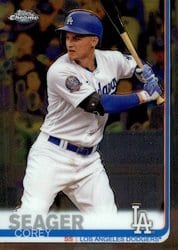 2019 Topps Chrome Base Set Corey Seager #106 card