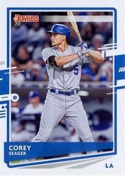 2020 Donruss Base Set Corey Seager #106 card