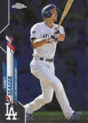 2020 Topps Chrome Base Set Corey Seager #196 card