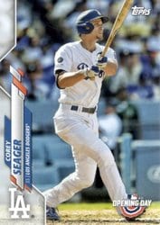 2020 Topps Opening Day Base Set Corey Seager #108 card