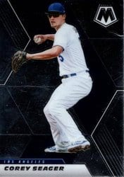 2021 Panini Mosaic Base Set Corey Seager #198 card
