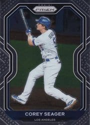 2021 Panini Prizm Base Set Corey Seager #100 card