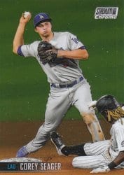 2021 Stadium Club Chrome Base Set Corey Seager #297 card