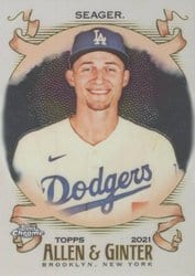 2021 Topps Allen & Ginter Chrome Base Set Corey Seager #26 card
