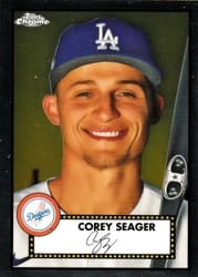 2021 Topps Chrome Platinum Anniversary Base Set Corey Seager #224 card