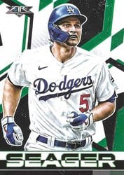 2021 Topps Fire Base Set Corey Seager #134 card