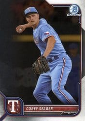 2022 Bowman Chrome Base Set Corey Seager #3 card