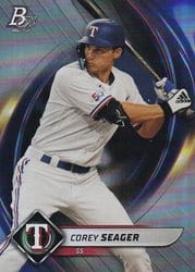 2022 Bowman Platinum Base Set Corey Seager #50 card