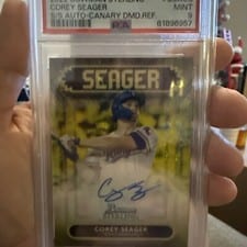 2022 Bowman Sterling Signage Autographs Corey Seager #SSA-CS card