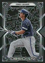 2022 Panini Chronicles Obsidian Corey Seager #59 card