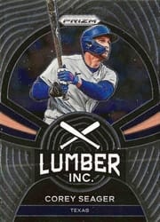 2022 Panini Prizm Lumber Inc. Corey Seager #LI-2 card