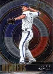 2022 Panini Select Numbers Corey Seager #SN3 card