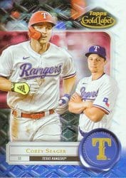 2022 Topps Gold Label Base Set Corey Seager #61 card