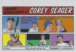 2022 Topps Heritage 1973 Topps Comics Corey Seager #73TC-34 card