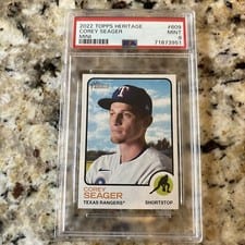 2022 Topps Heritage Mini Corey Seager #609 card