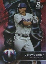 2023 Bowman Platinum Base Set Corey Seager #97 card