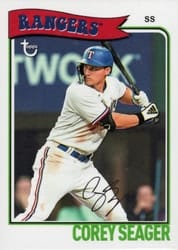 2023 Topps Brooklyn Collection Base Set Corey Seager #10 card