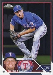 2023 Topps Chrome Base Set Corey Seager #45 card