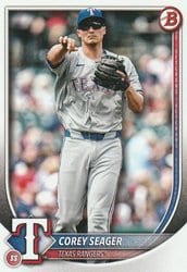 2025 Bowman Base Set Corey Seager #38 card