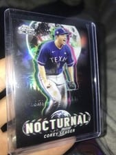 2025 Topps Chrome Black Nocturnal Corey Seager #NOC-29 card
