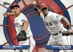 2025 Topps Dynamic Duos Corey Seager / Adrian Beltré #DD-10 card