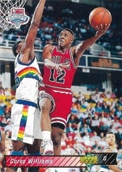 1992-93 Upper Deck Base Set Corey Williams #18 card