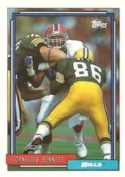 1992 Topps Base Set Cornelius Bennett #91 card