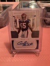 2020 Panini National Treasures Signatures Cornelius Bennett #S-CB card
