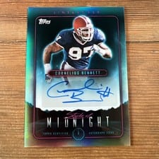 2024 Topps Midnight Stroke of Midnight Autographs Cornelius Bennett #SMA-CBE card