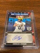 2024 Panini Prestige On the Clock Signatures Cornelius Johnson #OTC-CJN card