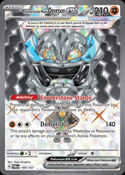 2024 Twilight Masquerade Cornerstone Mask Ogerpon ex #199 card