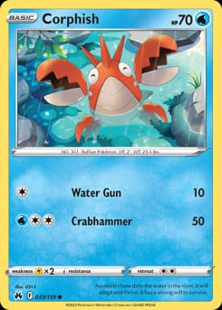Crown Zenith Corphish #33 card