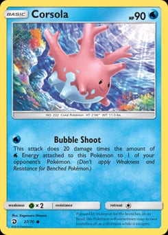 Dragon Majesty Corsola #27 card