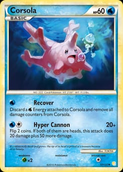 HeartGold & SoulSilver Corsola #37 card