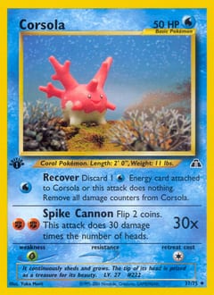 Neo Discovery Corsola #37 card