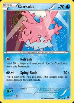 XY Corsola #36 card