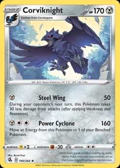 Fusion Strike Corviknight #190 card