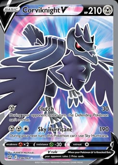 2021 Battle Styles Corviknight V #156 card