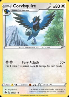 Fusion Strike Corvisquire #220 card