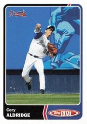 2003 Topps Total Base Set Cory Aldridge #68 card