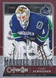 2008-09 O-Pee-Chee Base Set Cory Schneider #703 card