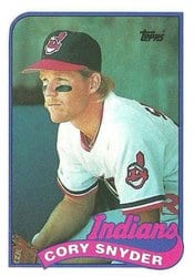 1989 Topps Base Set Cory Snyder #80 card