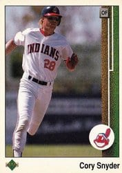 1989 Upper Deck Base Set Cory Snyder #170 card