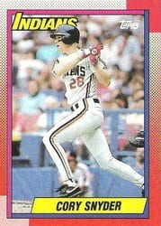 1990 Topps Base Set Cory Snyder #770 card
